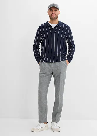 Pantaloni eleganți fără încheiere, cu talie confortabilă • gri melanj • magazin bonprix