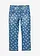 Ultra-Soft Slim Fit jeans, mid waist, Kleur: blauw denim gebloemd