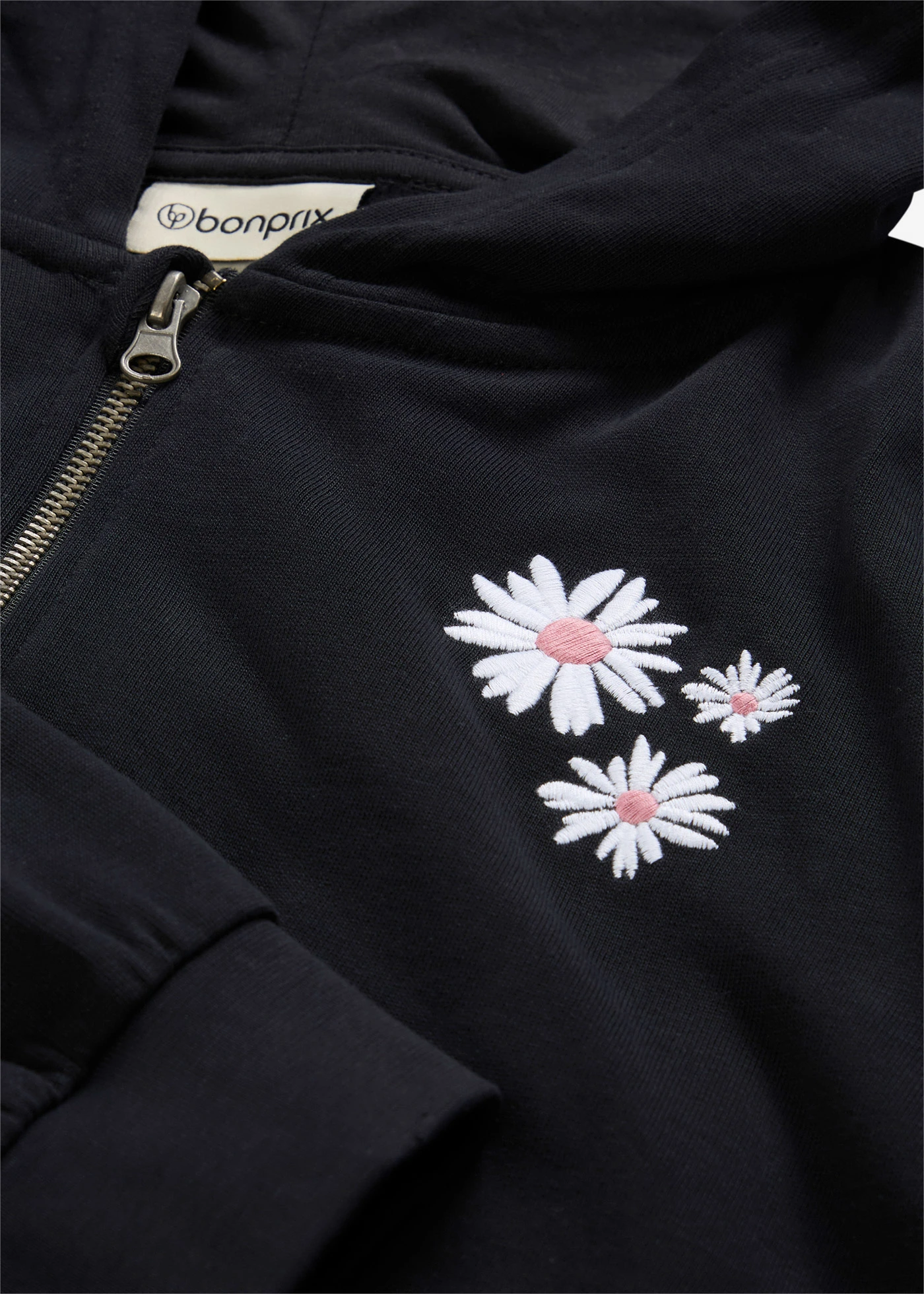 Sweatvest van puur biologisch katoen • zwart • bonprix online shop