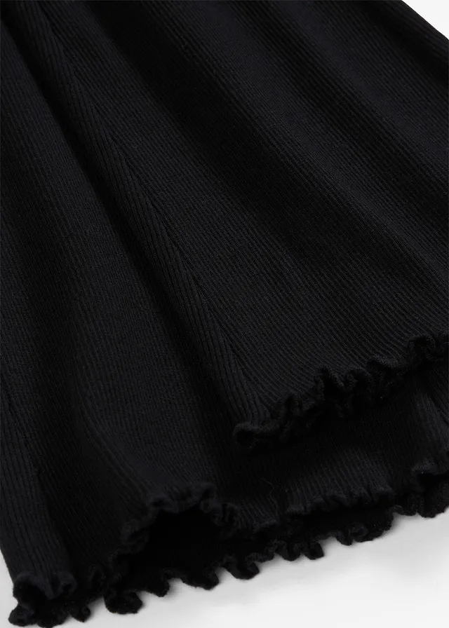 Colanți evazați din material ripsat (set/ 2 buc.) • negru • magazin bonprix