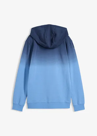 Sweat à capuche effet ombré, Couleur: bleu foncé/bleu cristal