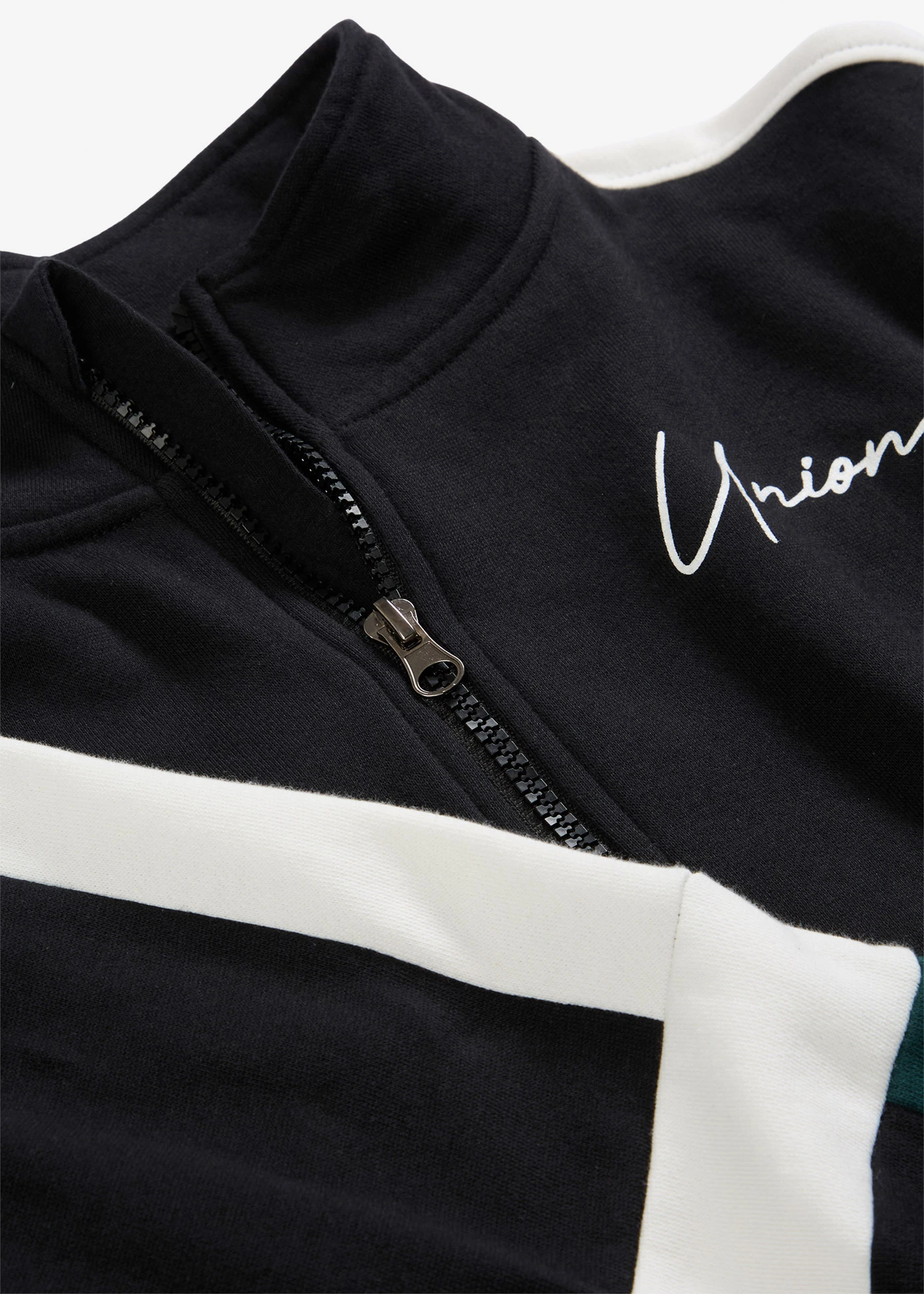 Sweat zippé décontracté 100% coton • noir • Boutique bonprix