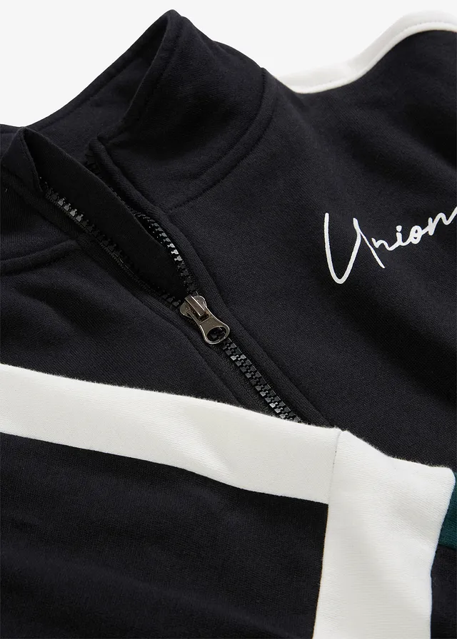 Casual sweatvest van puur biologisch katoen • zwart • product-page.page-title-suffix