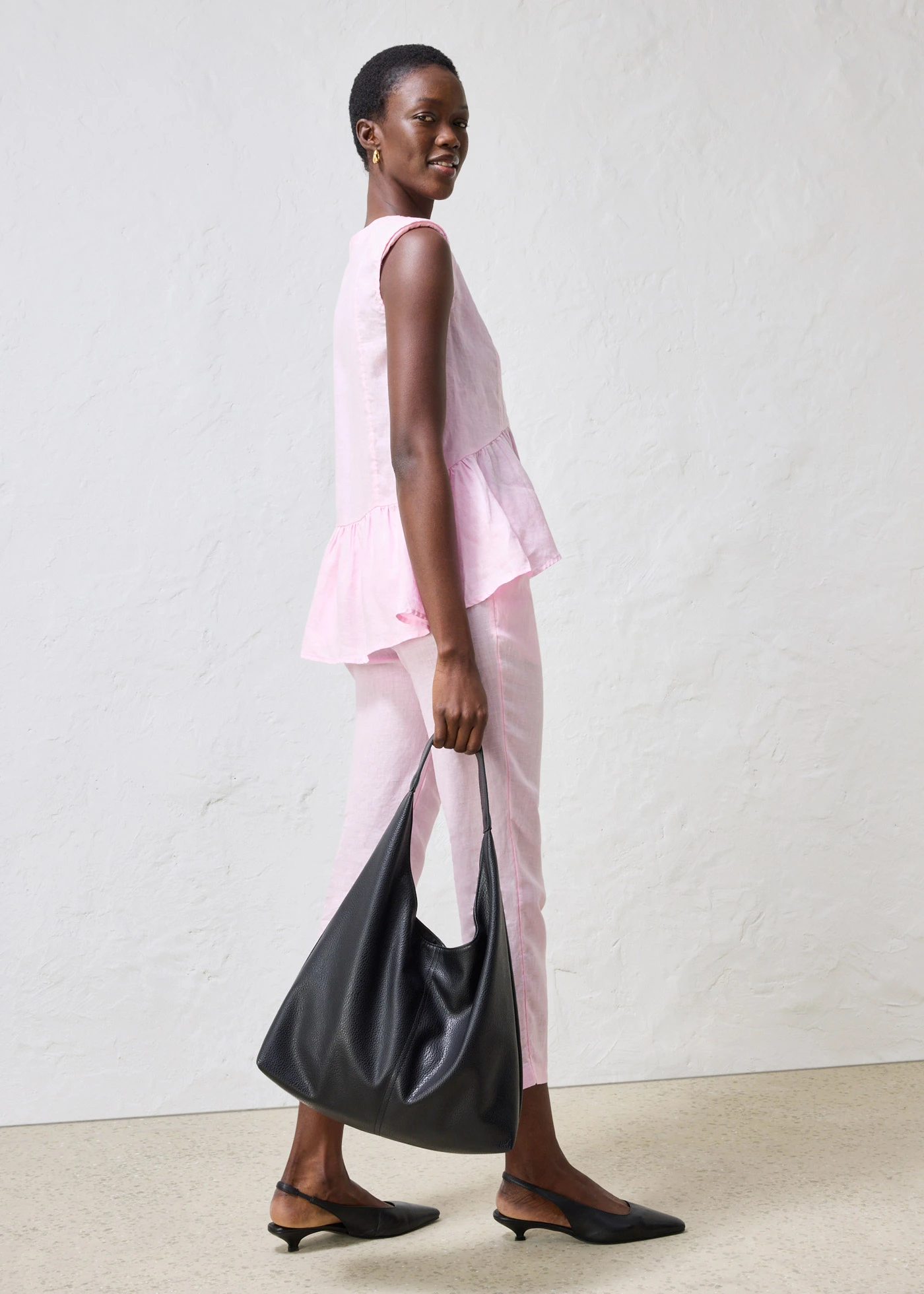 Gilet sans manches 100 % lin • rose cristal • Boutique bonprix