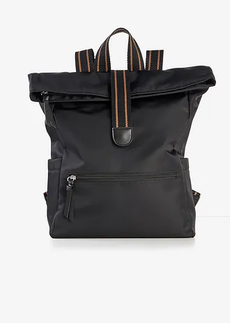 Sac à dos à détails contrastants • noir • Boutique bonprix
