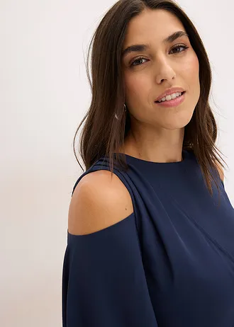 Carmen jurk • donkerblauw • bonprix online shop