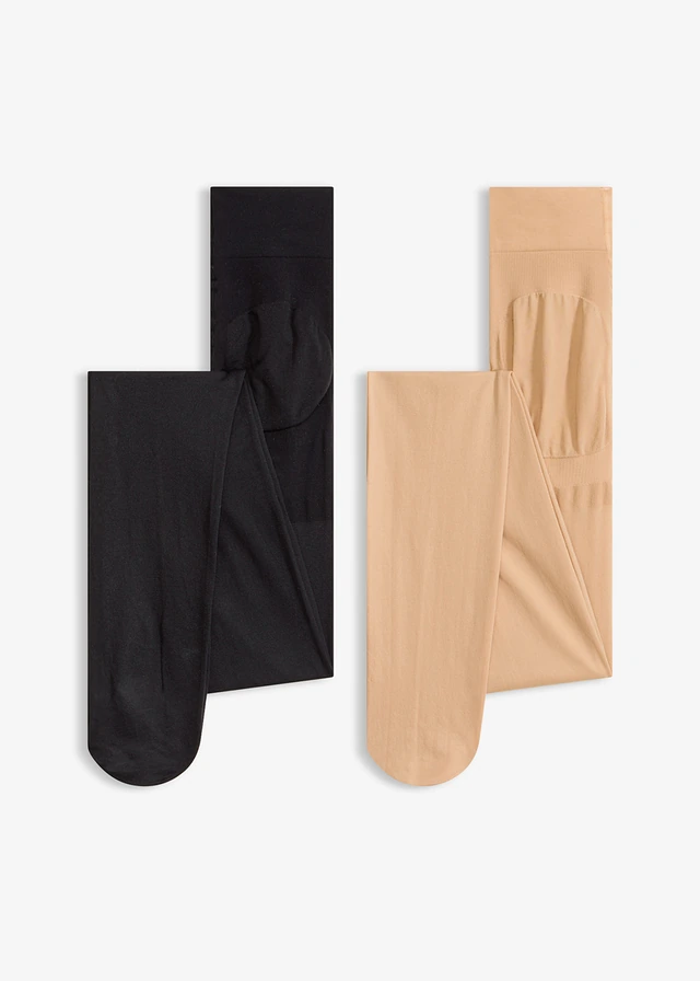 Shaping panty 30 den (set van 2), Kleur: zwart+beige