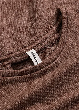 Huispak van zacht gestructureerd materiaal • bruin gemêleerd • bonprix online shop