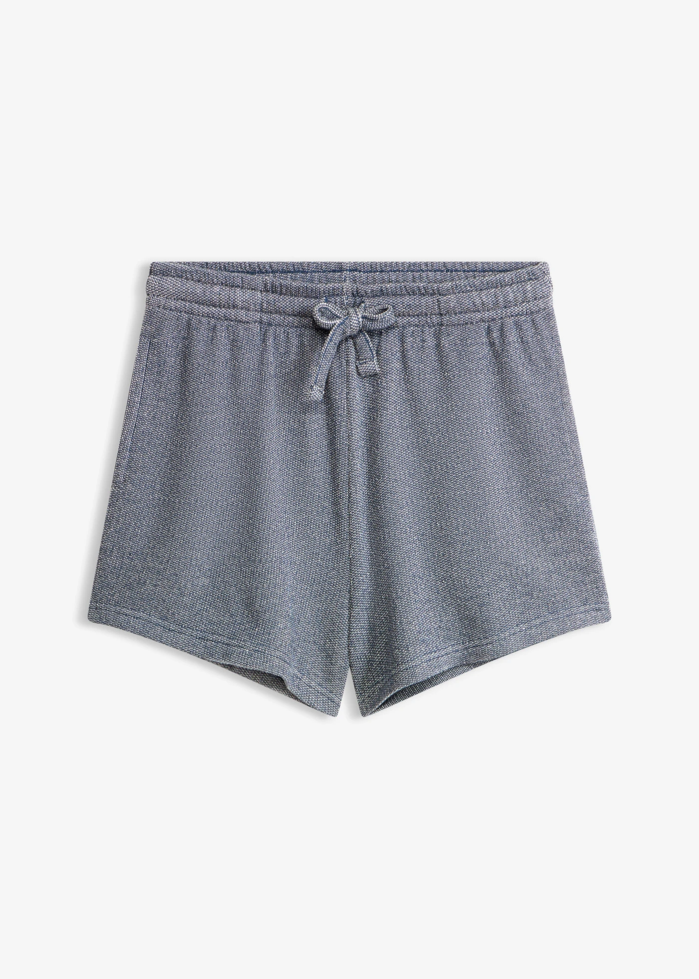 Pantaloni scurți din tricot cu aspect de blugi • albastru denim melanj • magazin bonprix