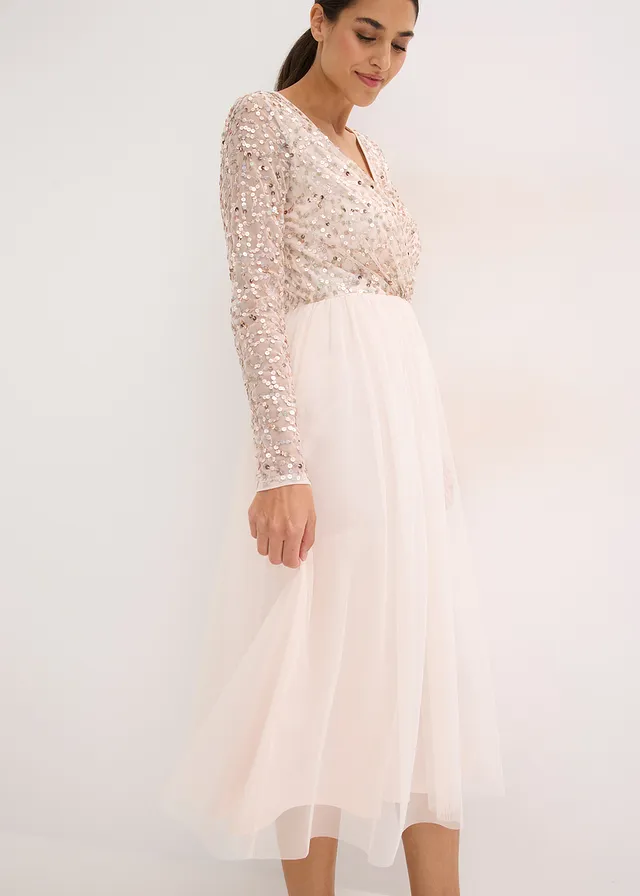 Robe de cocktail brodée de sequins • rose clair • product-page.page-title-suffix