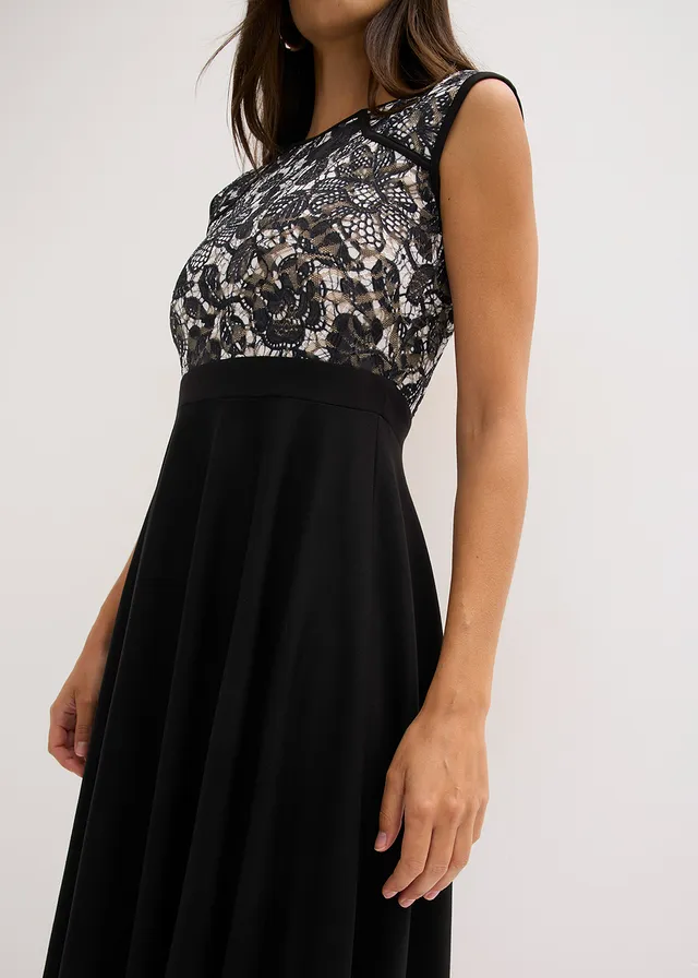 Robe midi avec dentelle • noir • product-page.page-title-suffix