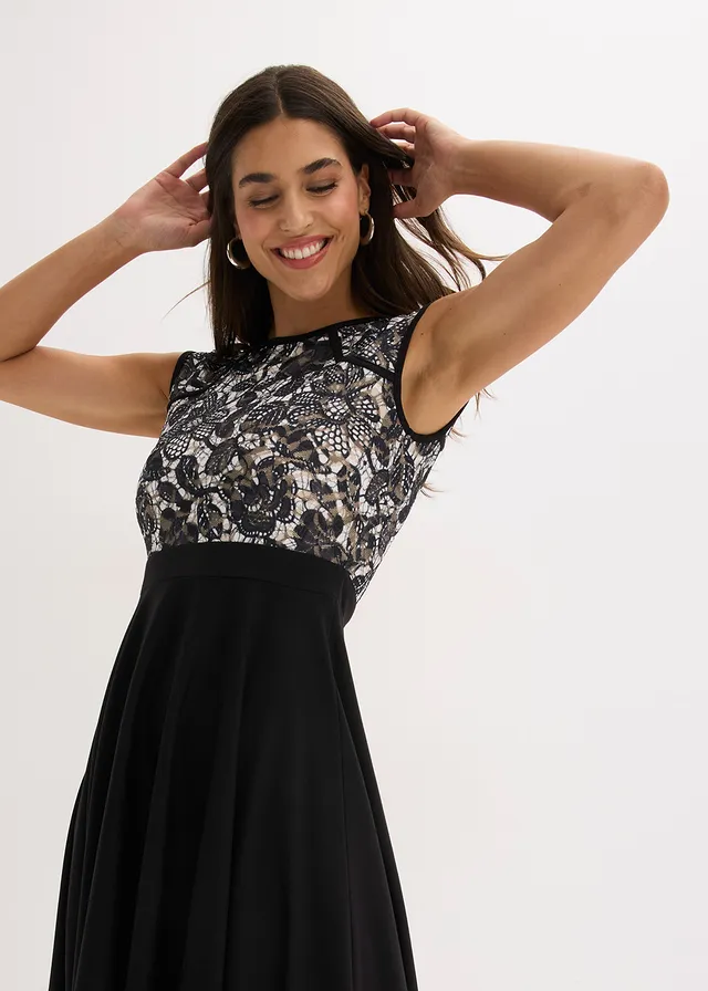 Robe midi avec dentelle • noir • product-page.page-title-suffix
