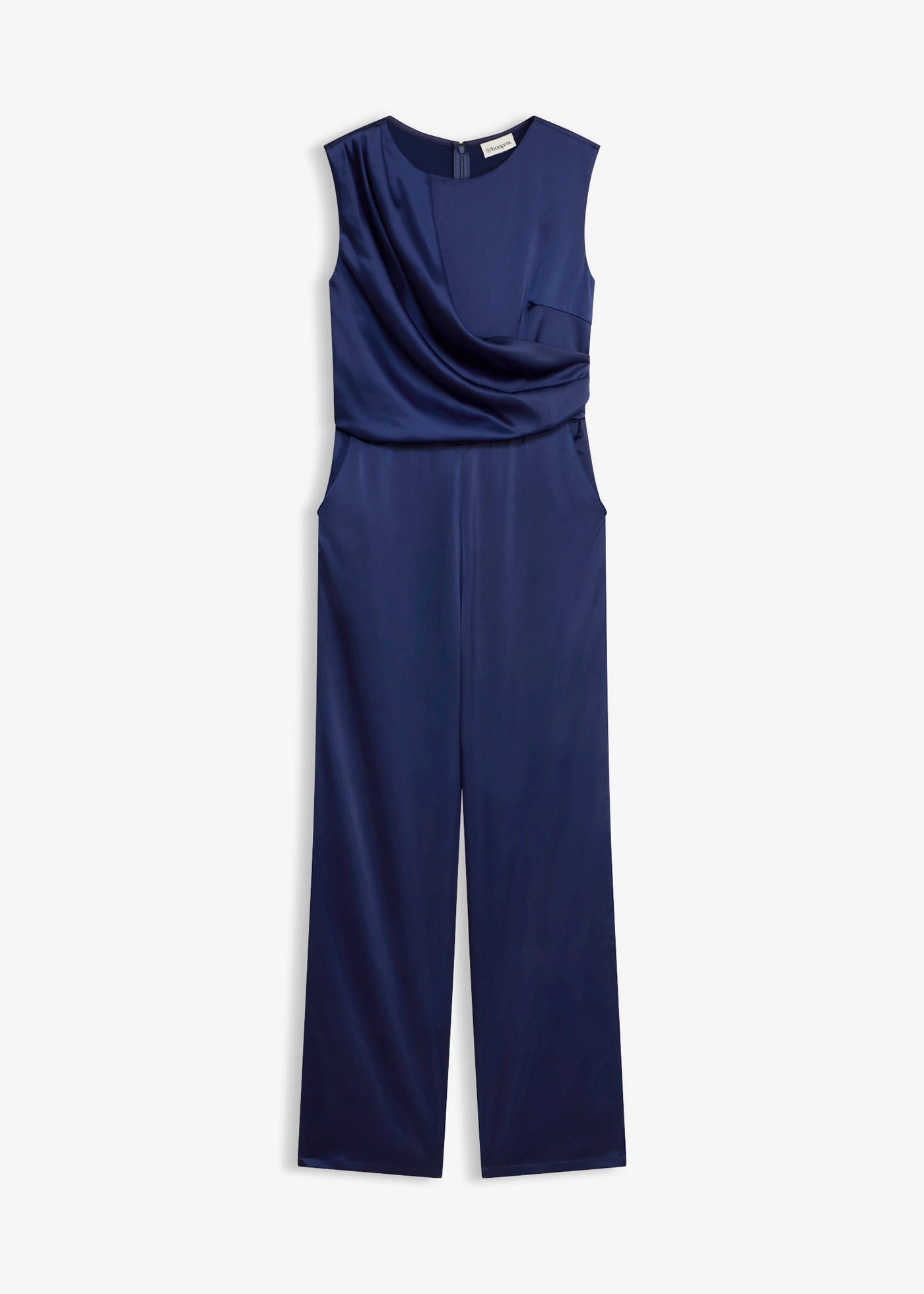 Combinaison en satin brillant • bleu nuit • Boutique bonprix