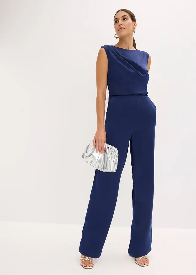 Jumpsuit van glanzend satijn