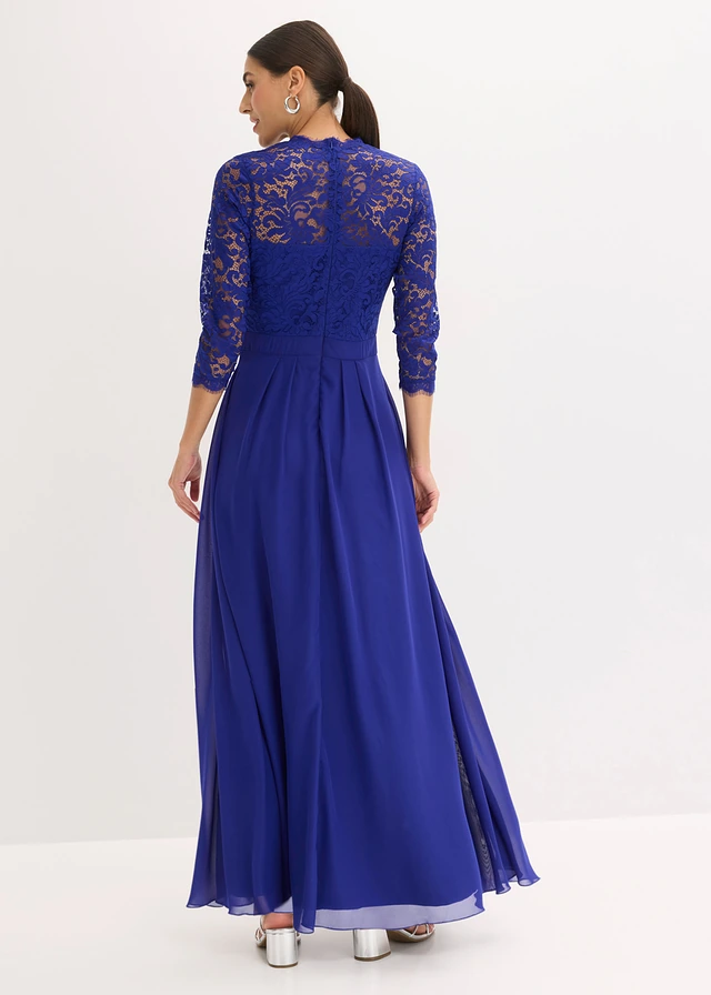 Robe longue avec dentelle • bleu • product-page.page-title-suffix