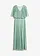 Maxi jurk van fijne tule met paillettenborduursel, Kleur: pastelgroen