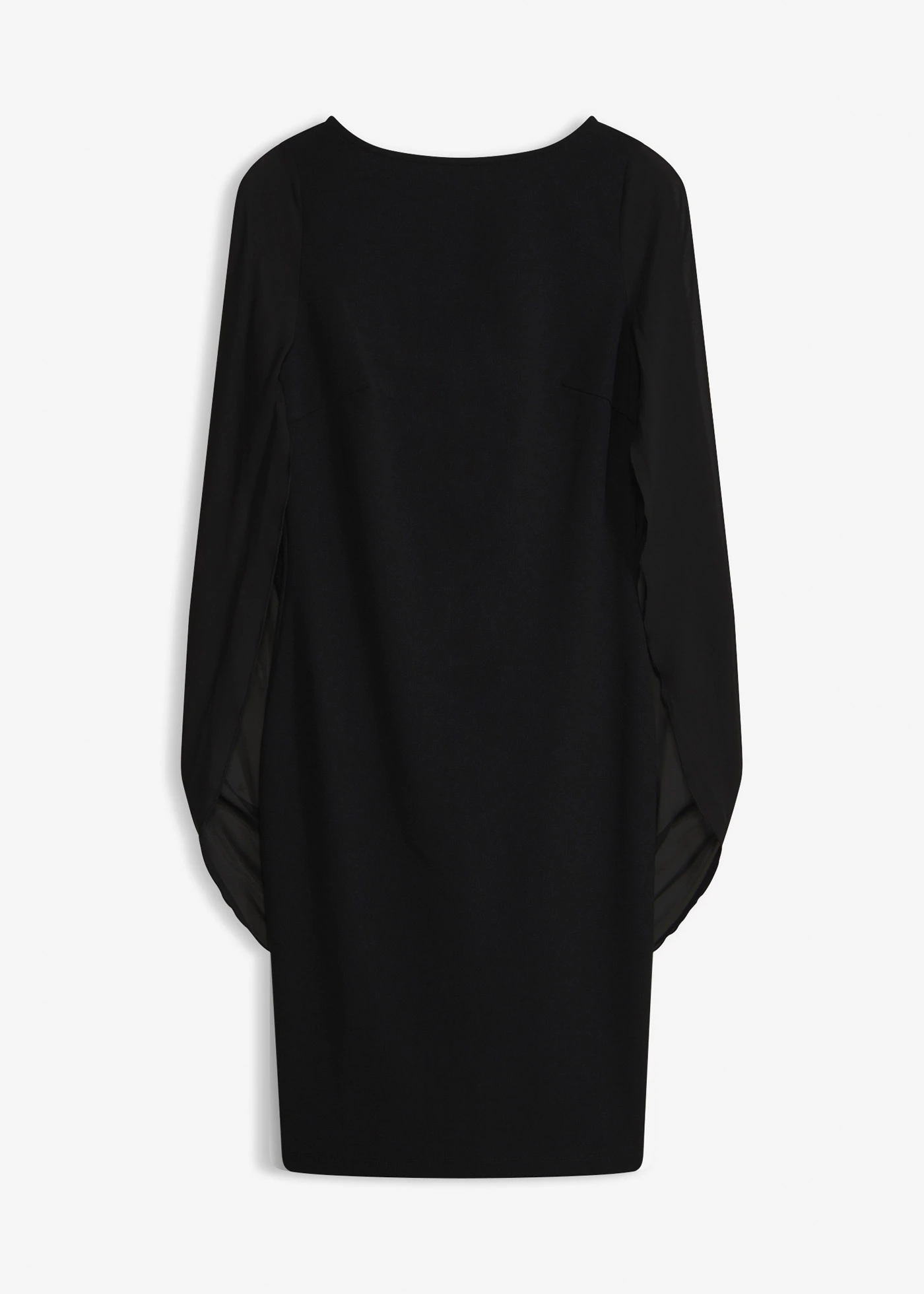 Koktélruha sifon ujjakkal • fekete • bonprix áruház