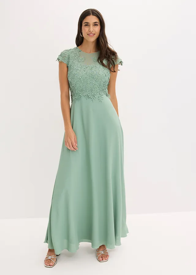 Robe de soirée, Couleur: vert pastel