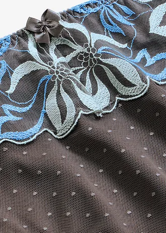 Chilot modelator cu broderie fină • gri-granit • magazin bonprix