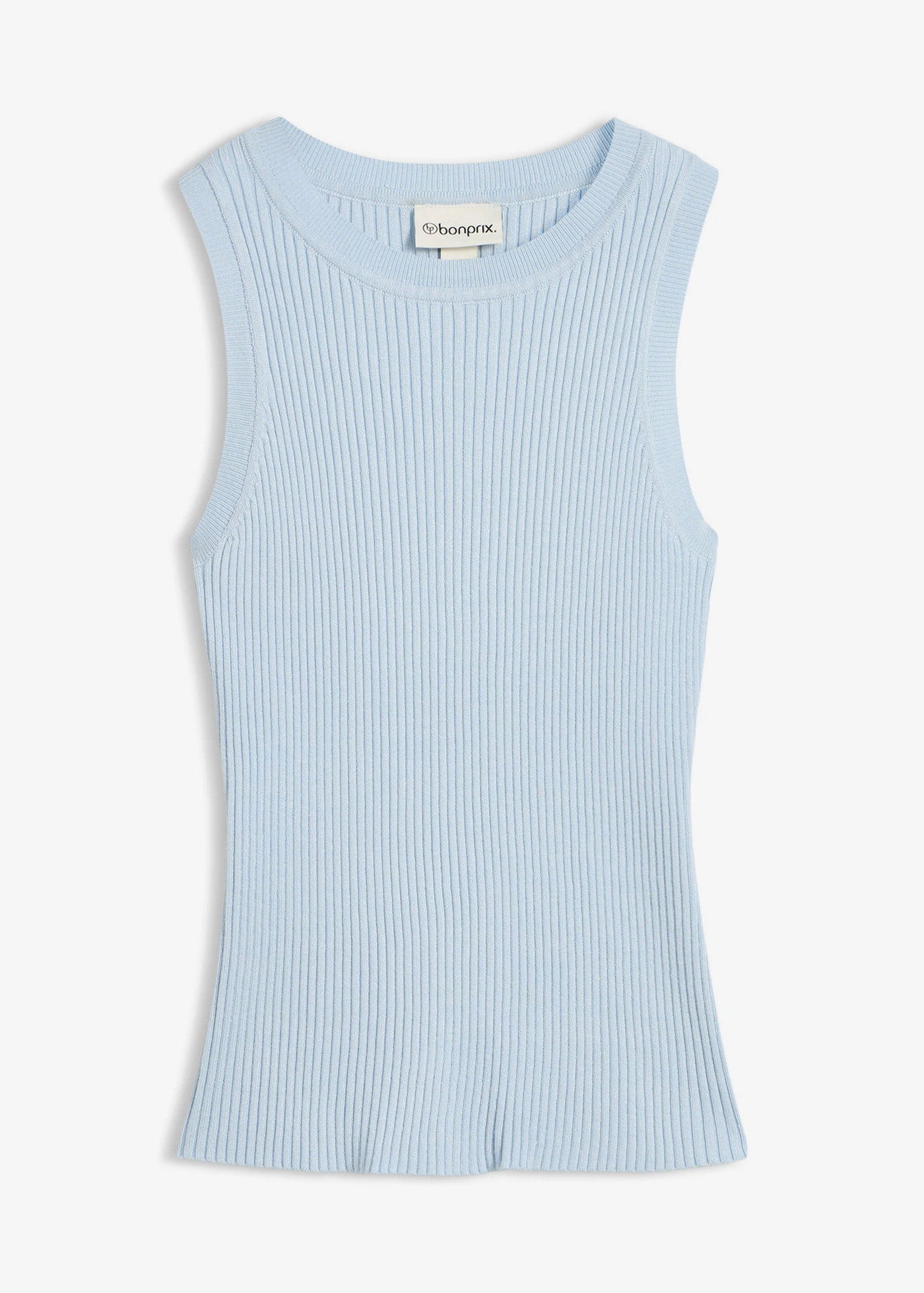 Top tricotat cu viscoză • albastru pudrat • magazin bonprix