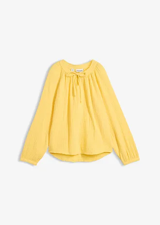 Blouse T-shirt en gaze de coton