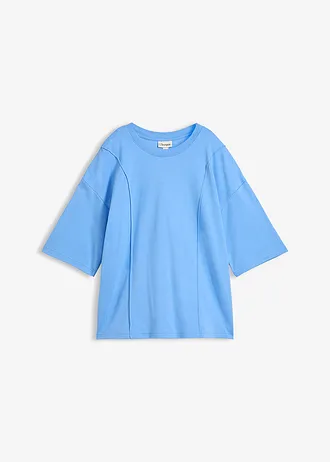 T-shirt oversize 100% coton • bleu moyen • Boutique bonprix