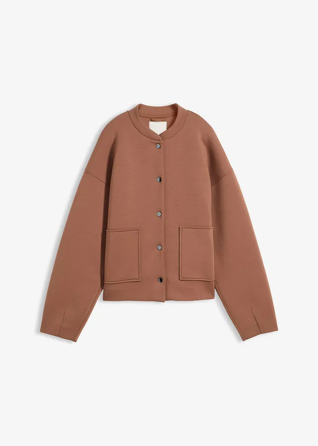 Blouson en néoprène confortable • marron • Boutique bonprix