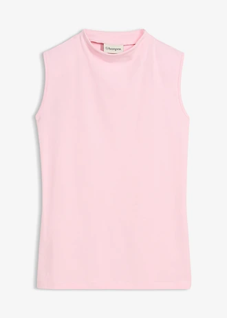Top din mix de material elastic cu bumbac • roz cristal • magazin bonprix