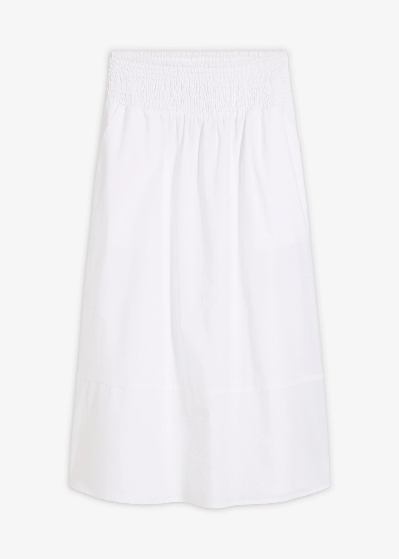 Midi rok van puur katoen • wit • bonprix online shop
