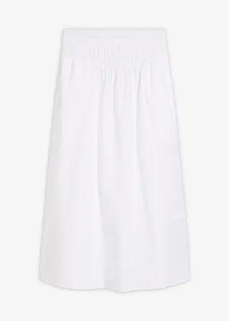 Jupe midi 100% coton