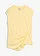 T-shirt à base asymétrique, Couleur: jaune clair