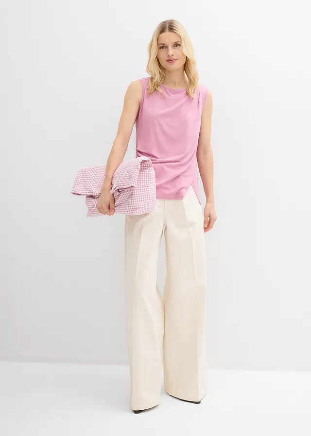 Asymmetrische top, Kleur: mauve