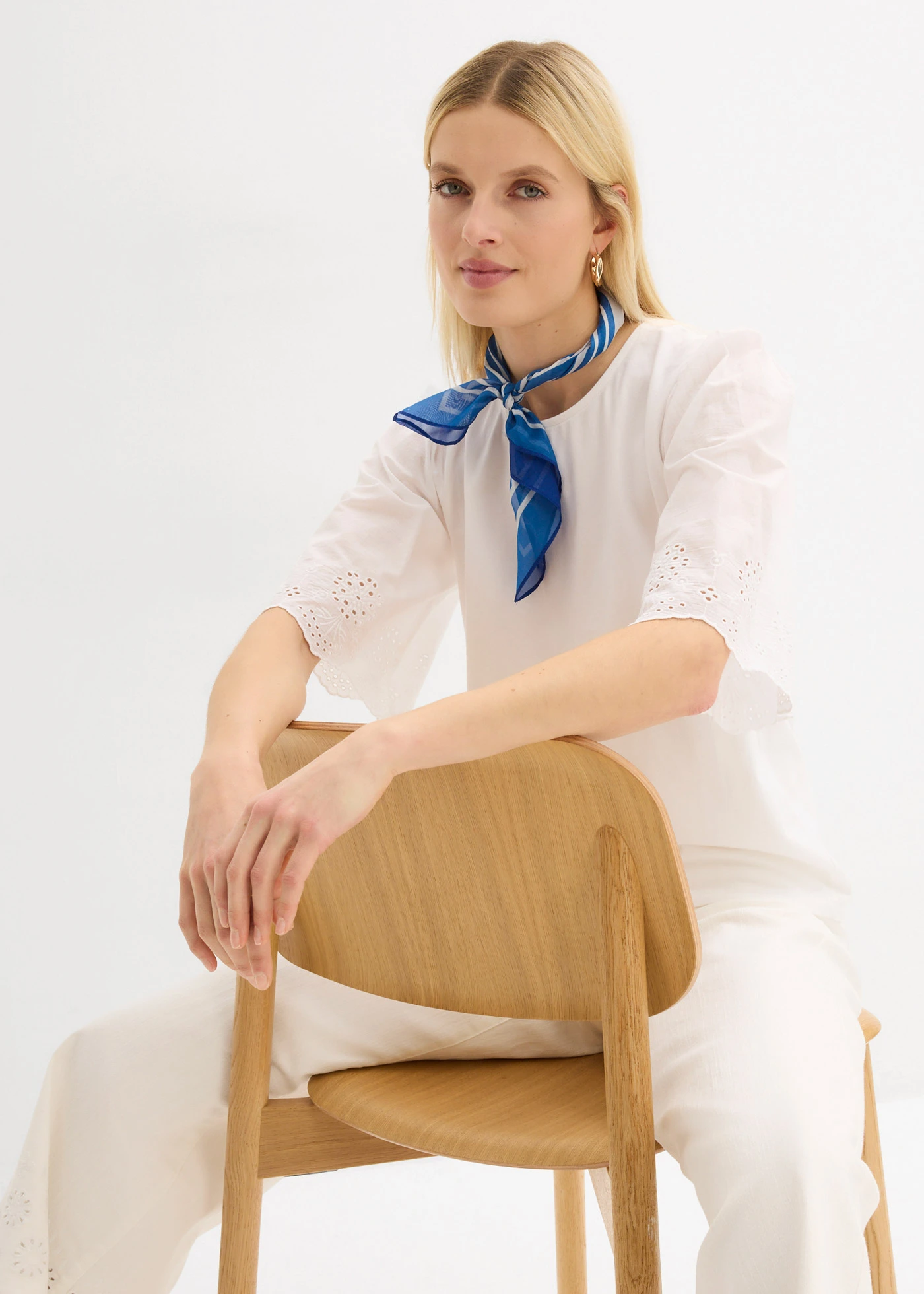 Shirt met broderie anglaise • wit • bonprix online shop