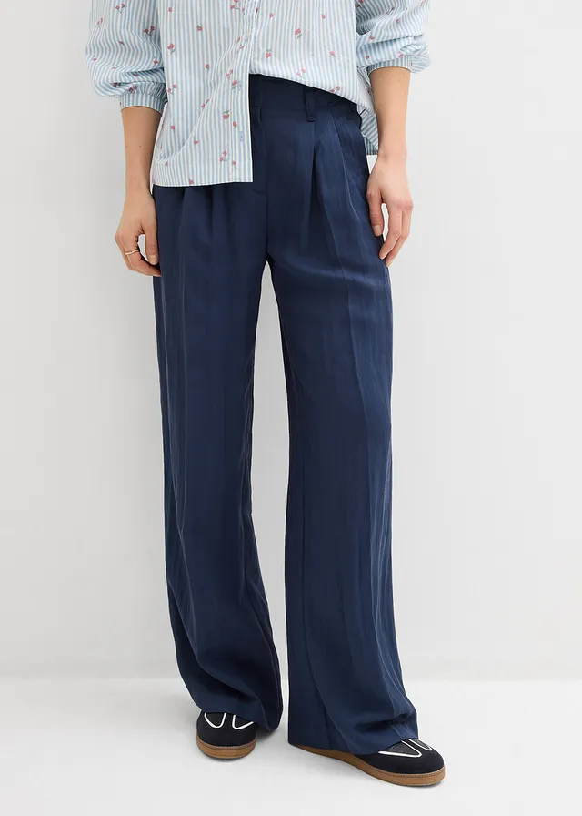 Pantalon en twill à taille réglable • bleu foncé • product-page.page-title-suffix