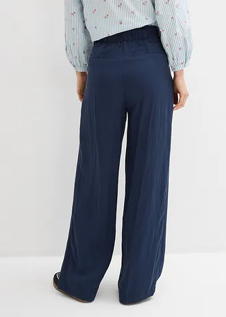Pantaloni din twill, reglabili în talie • bleumarin • magazin bonprix