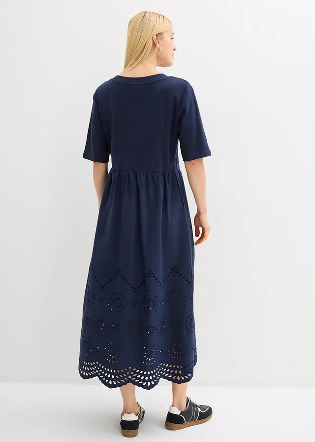 Robe longue 100% coton • bleu foncé • product-page.page-title-suffix