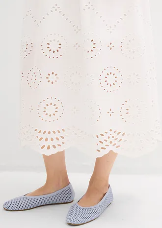Maxi jurk van puur katoen • wit • bonprix online shop