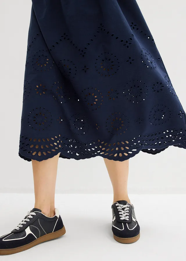 Maxi jurk van puur katoen • donkerblauw • product-page.page-title-suffix