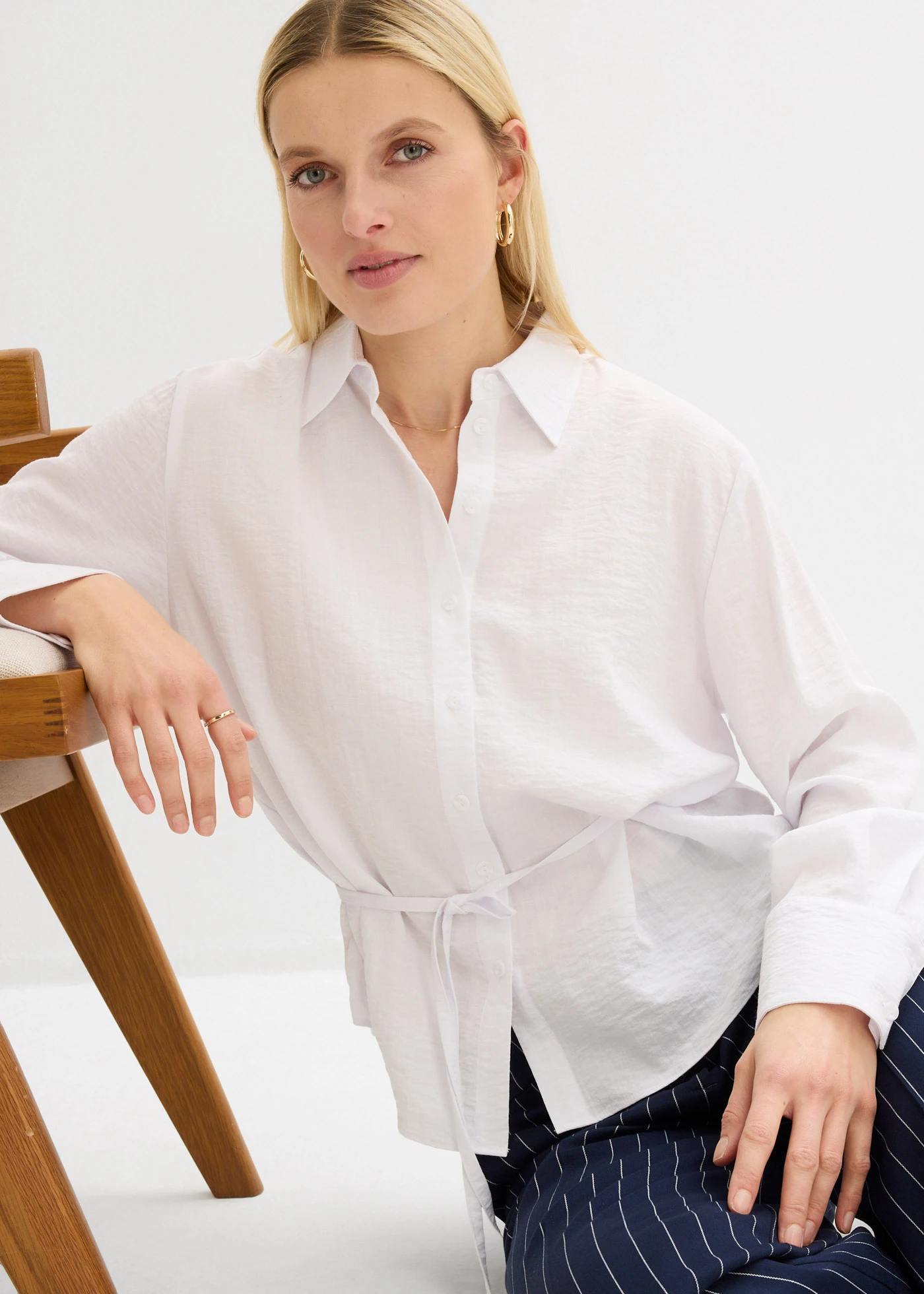 Chemisier fluide • blanc • Boutique bonprix