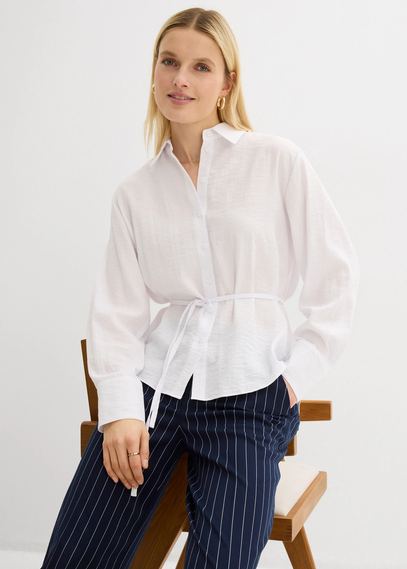 Chemisier fluide • blanc • Boutique bonprix