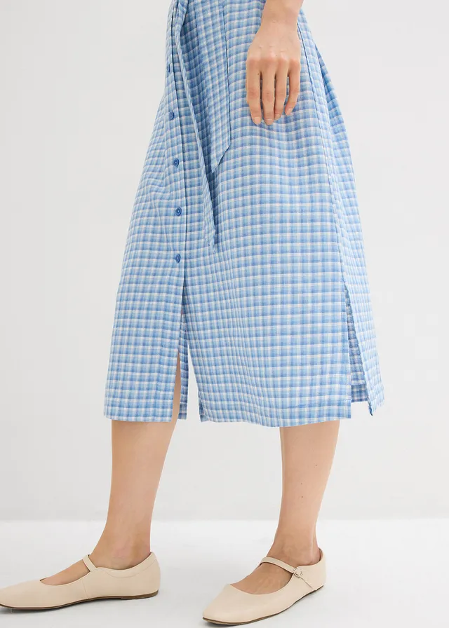 Overhemdjurk van een linnenmix • arctisch blauw-lichtblauw-wit • product-page.page-title-suffix