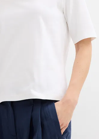 Tricou din bumbac greu • alb • magazin bonprix