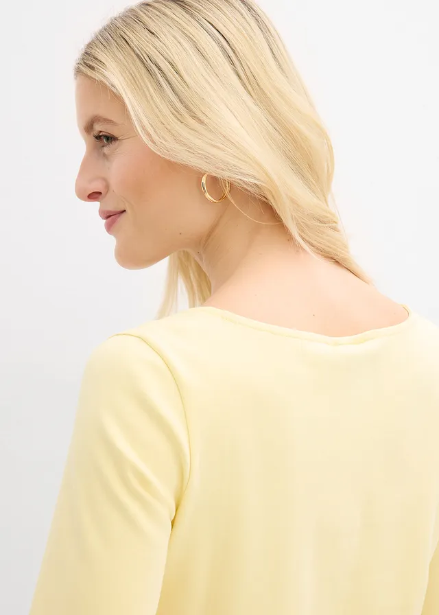 T-shirt van zwaar biologisch katoen • lichtgeel • product-page.page-title-suffix