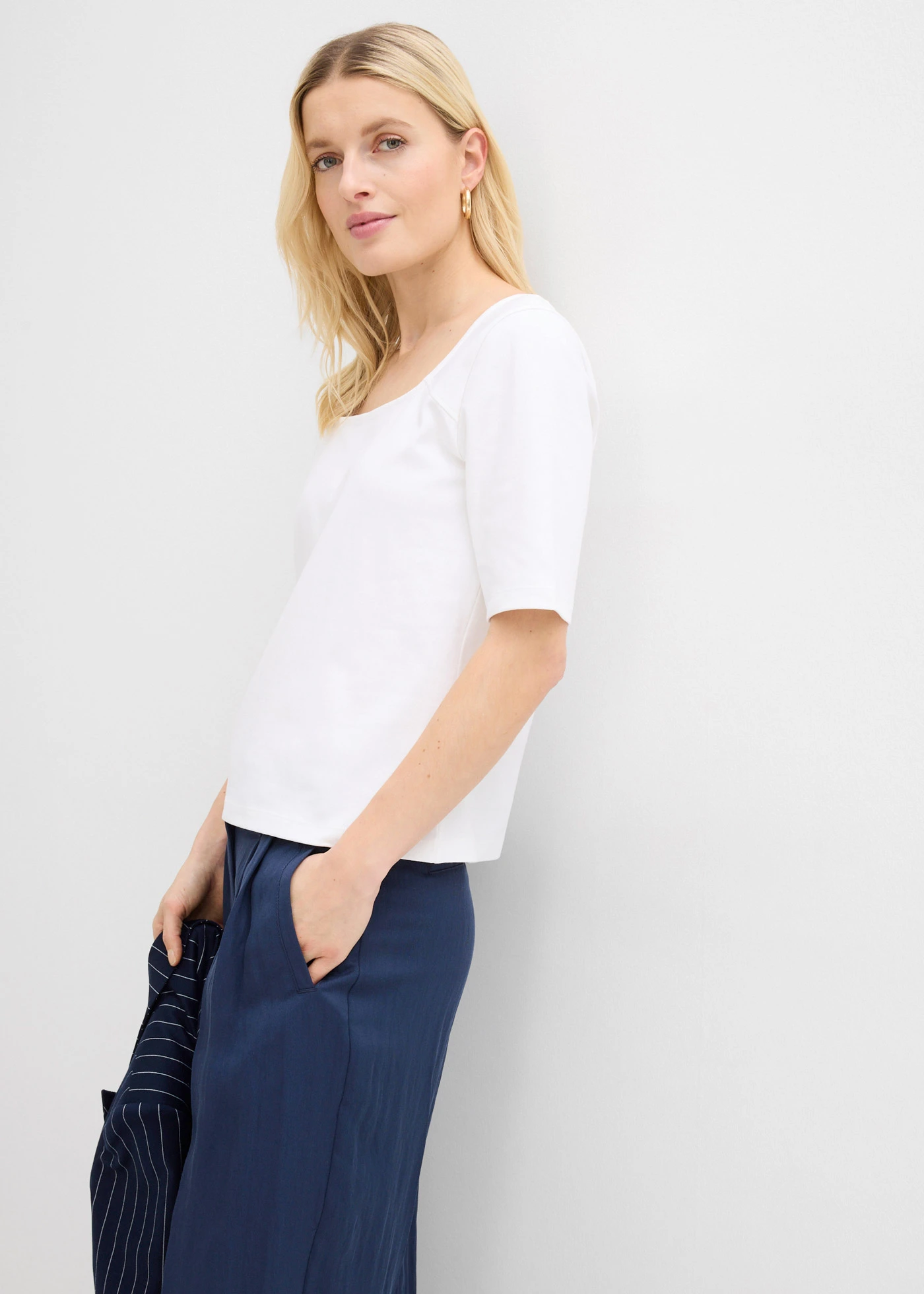 Tricou din bumbac greu • alb • magazin bonprix