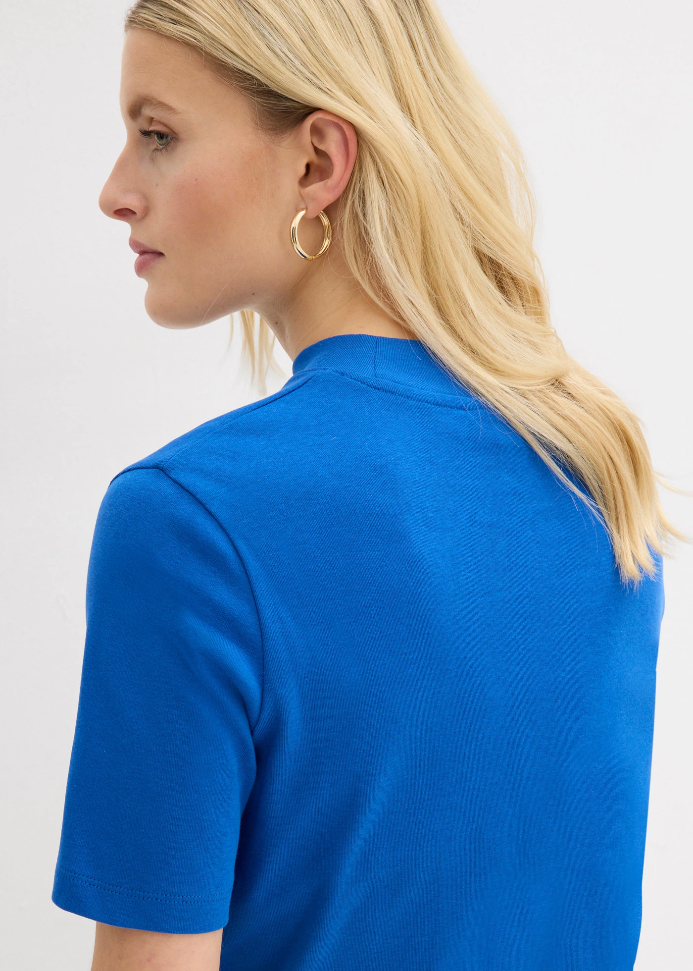 Bordás póló tiszta pamutból • sarkvidéki kék • bonprix áruház