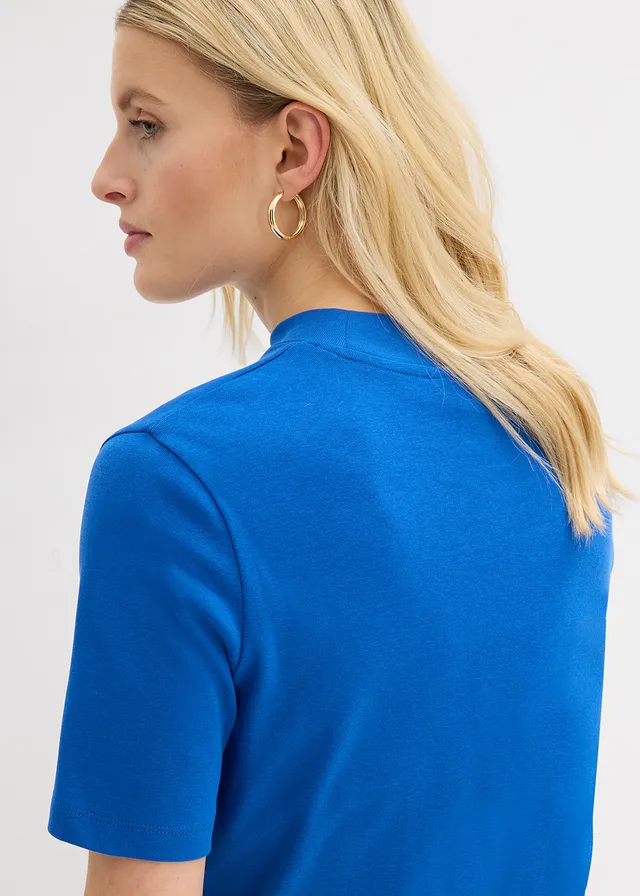 T-shirt côtelé 100% coton • bleu arctique • product-page.page-title-suffix