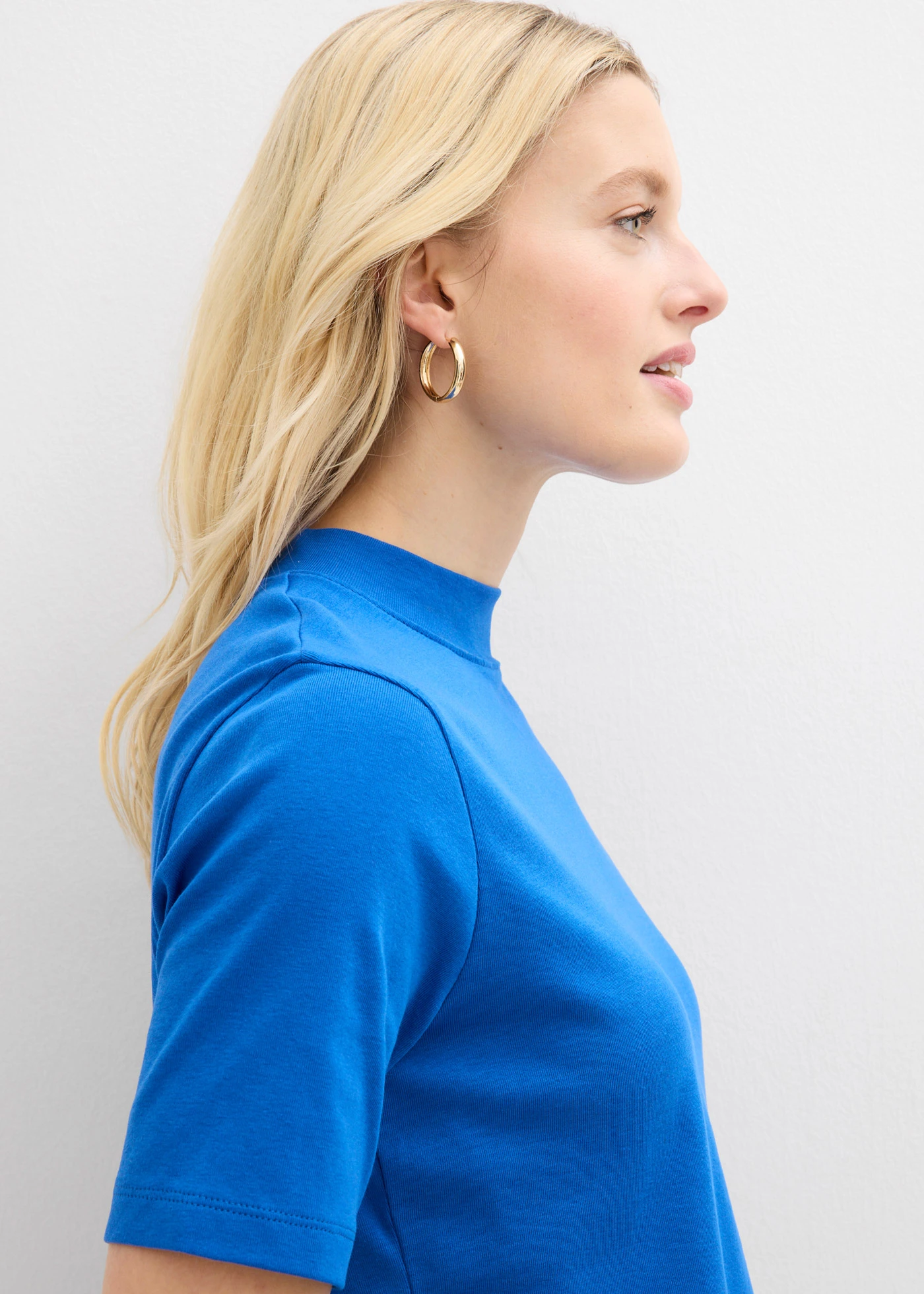 Geribd shirt van katoen • arctisch blauw • bonprix online shop