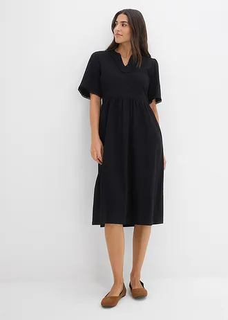 Shirtjurk van puur katoen • zwart • bonprix online shop