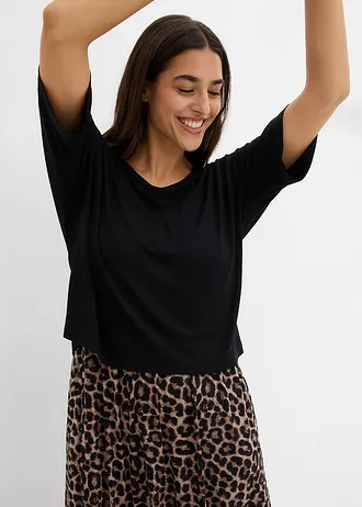 Shirtjurk • zwart luipaardprint • bonprix online shop