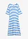 Shirtjurk van een viscosemix, Kleur: middenblauw gestreept